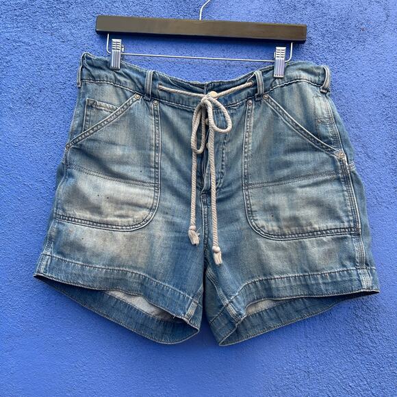 we the free distressed denim short - Picture 1 of 5